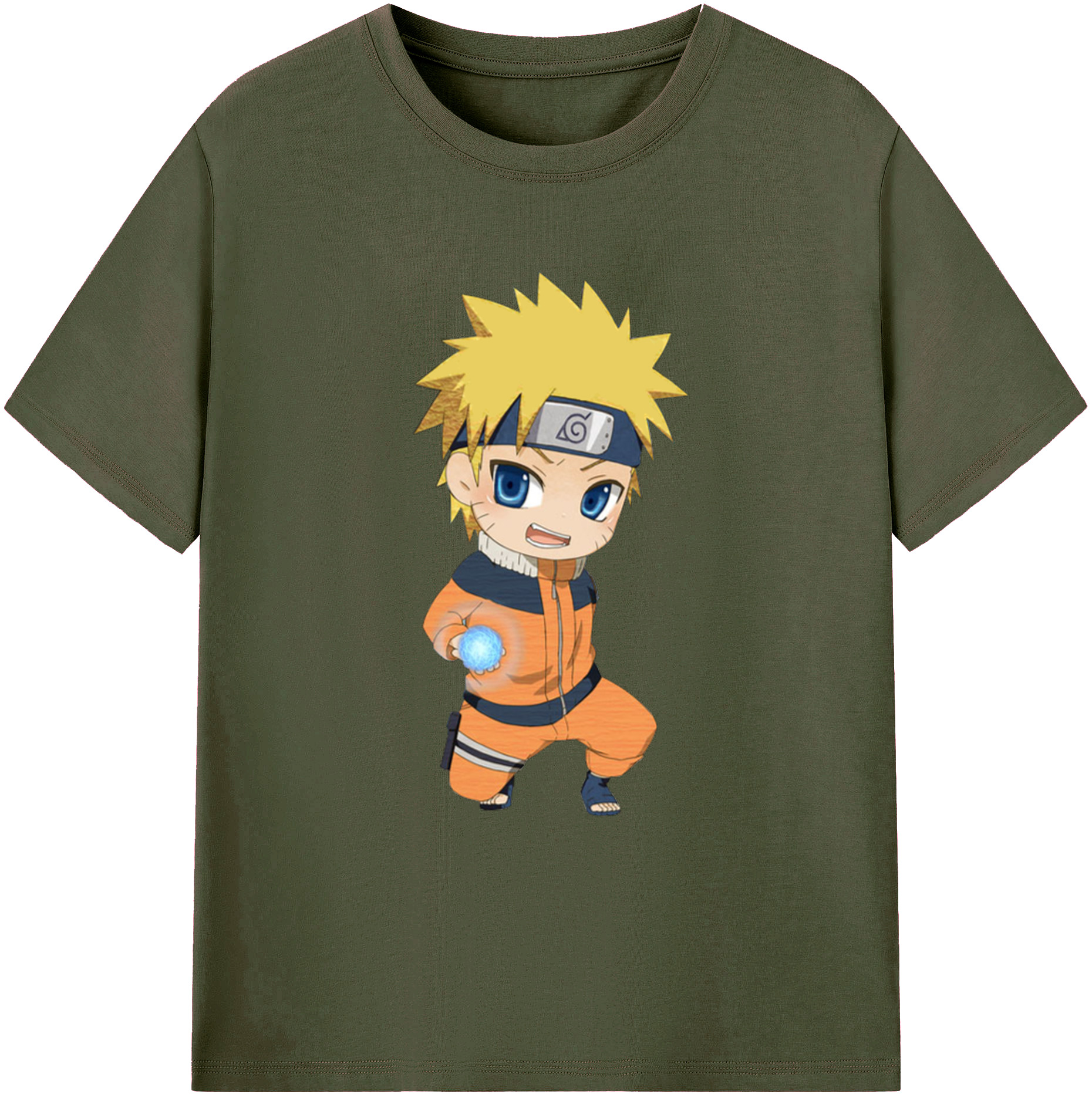 （画像用） NARUTO -ナルト- うずまき ナルト Uzumaki Naruto 綿100％ メンズ半袖Tシャツ｜肌触りやわらか＆通気性